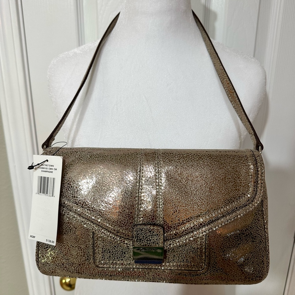 NWT Calvin Klein shoulder bag in champagne